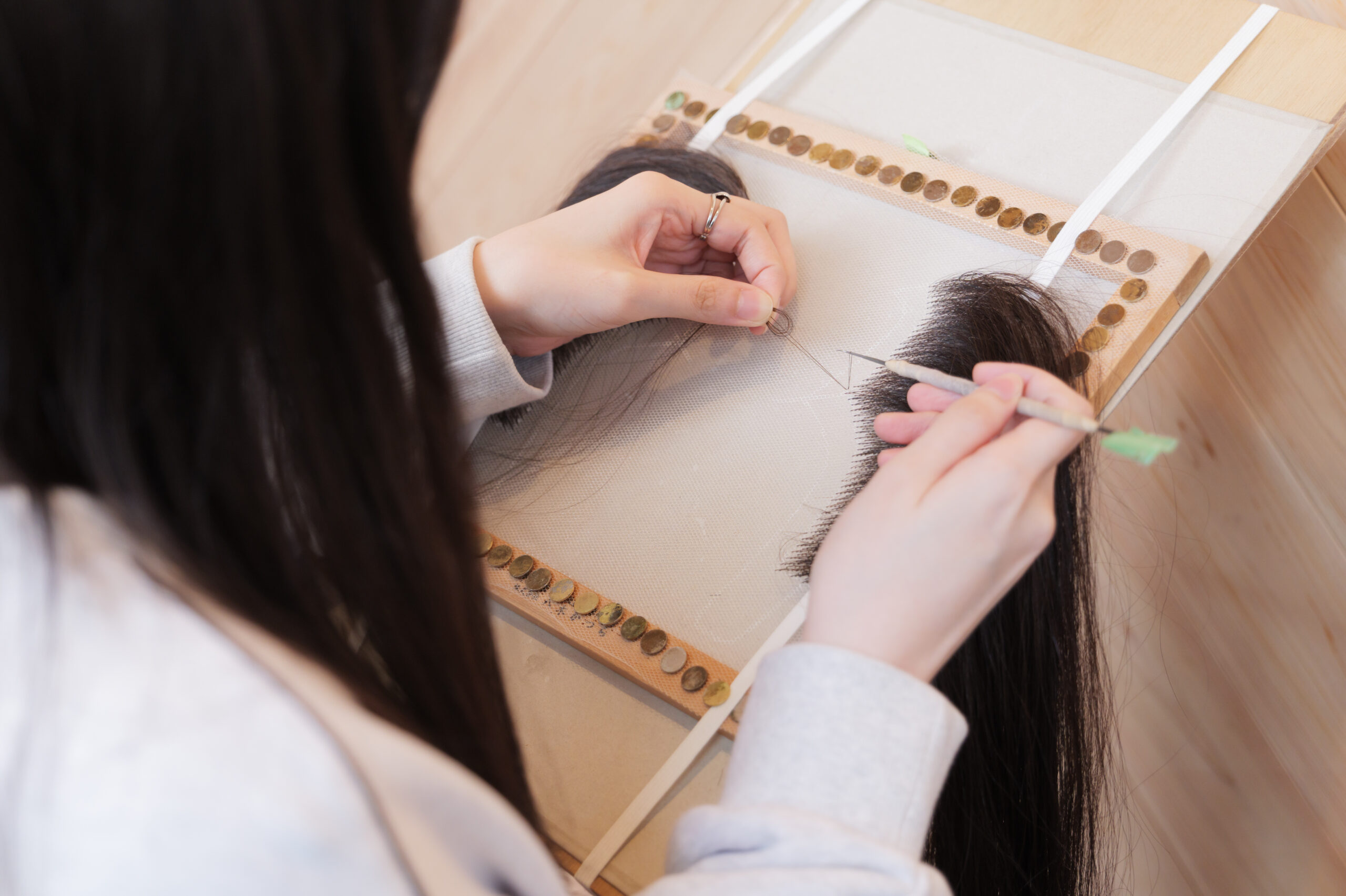 かつら植え込み