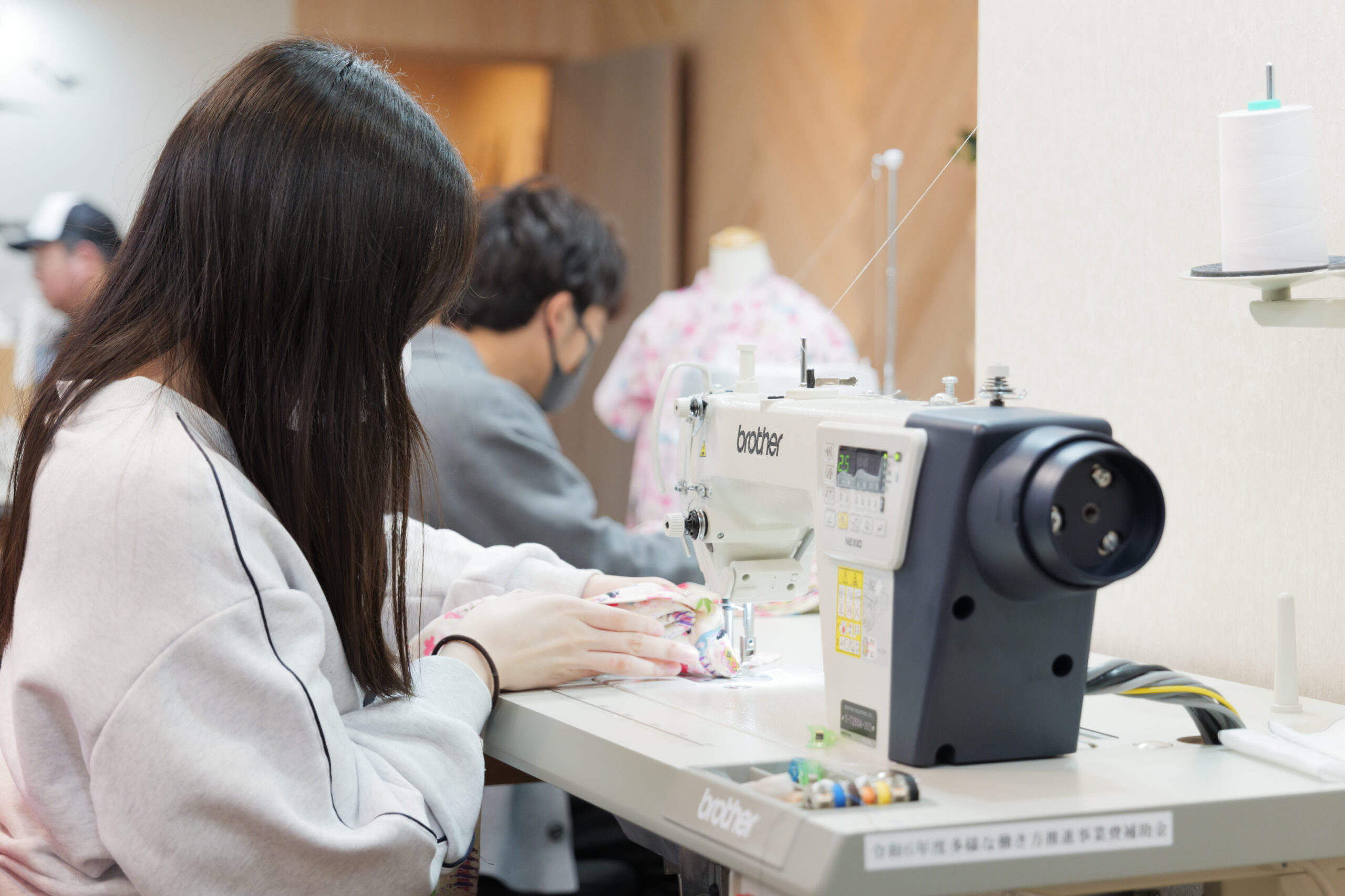 縫製作業の様子